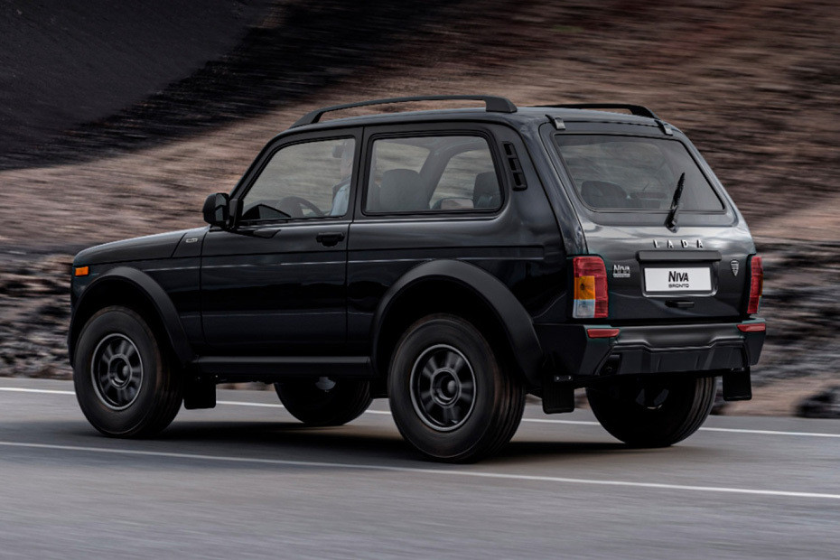 Rear Cross View of Lada Niva Bronto Rear Cross View of Lada Niva Bronto