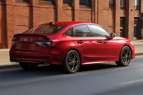 Civic Rear angle view