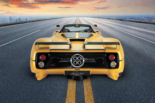 Full Rear View of PAGANI Zonda