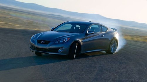 Genesis Coupe Front angle low view