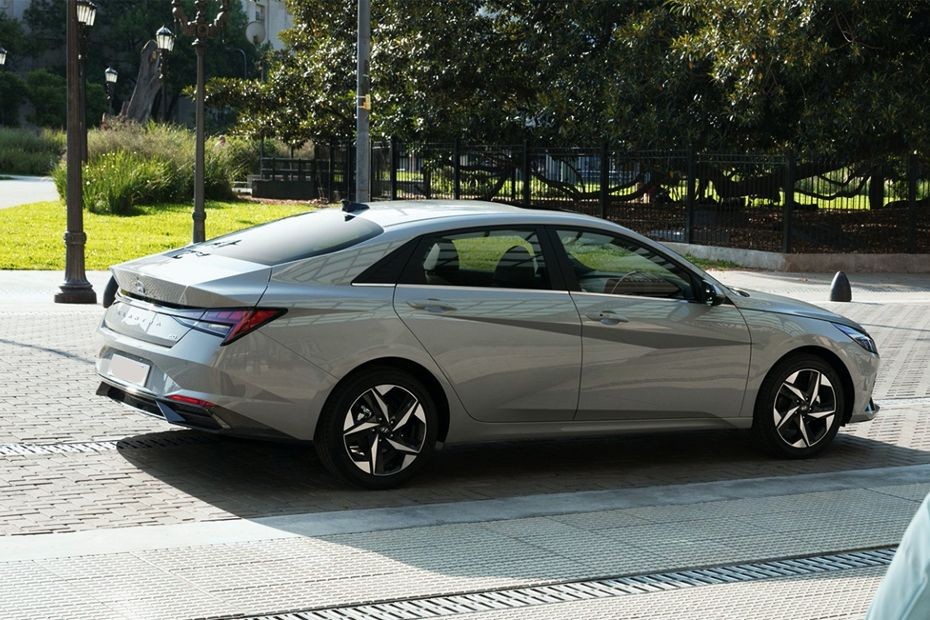 Elantra (2021-2024) Rear Low Angle View in UAE