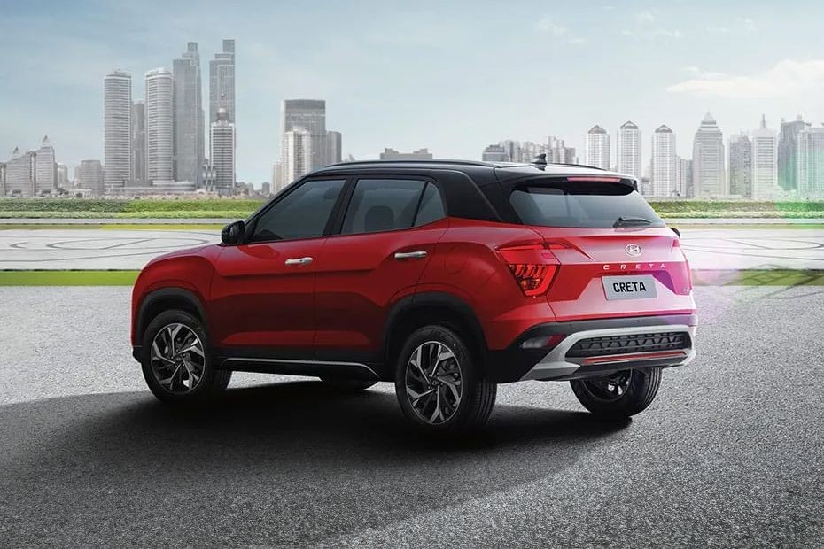 Rear Cross View of Hyundai Creta (2023-2024) in UAE
