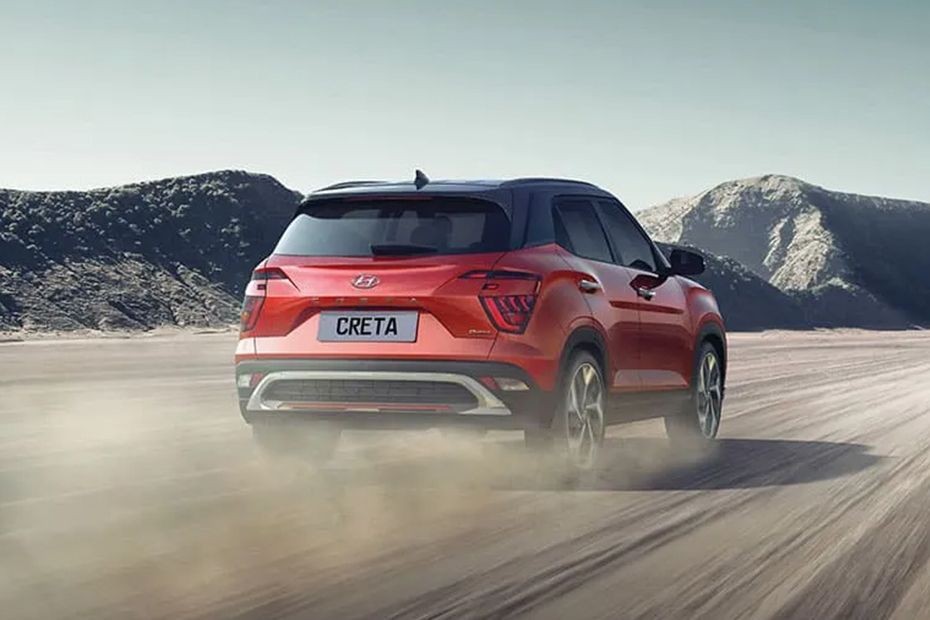 Rear Medium View of Hyundai Creta (2023-2024) in UAE