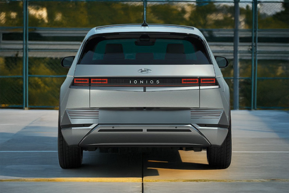 Full Rear View of Hyundai IONIQ 5 Full Rear View of Hyundai IONIQ 5