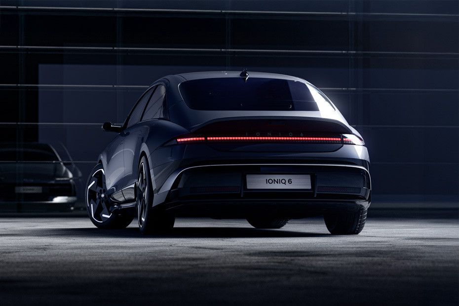 Full Rear View of Hyundai Ioniq 6	2026 in UAE