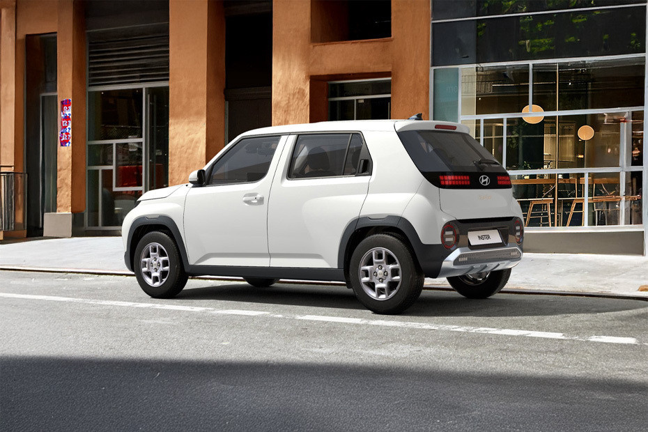 Rear Cross Side View of Hyundai Inster in UAE