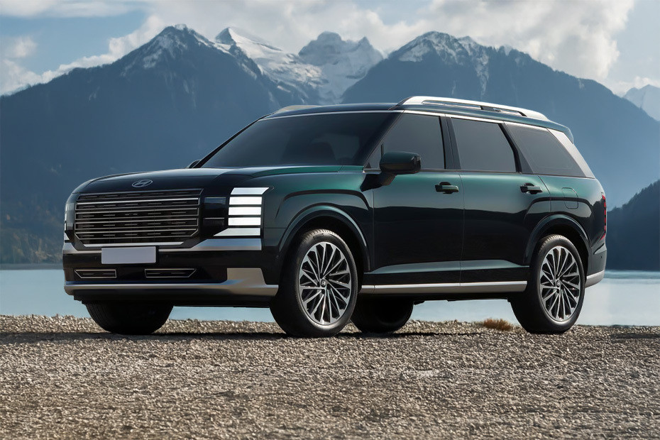 Hyundai Palisade Front Side View in UAE