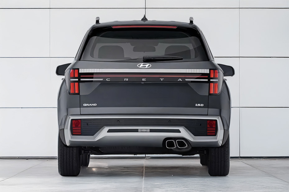 Full Rear View of Hyundai Creta Grand in UAE