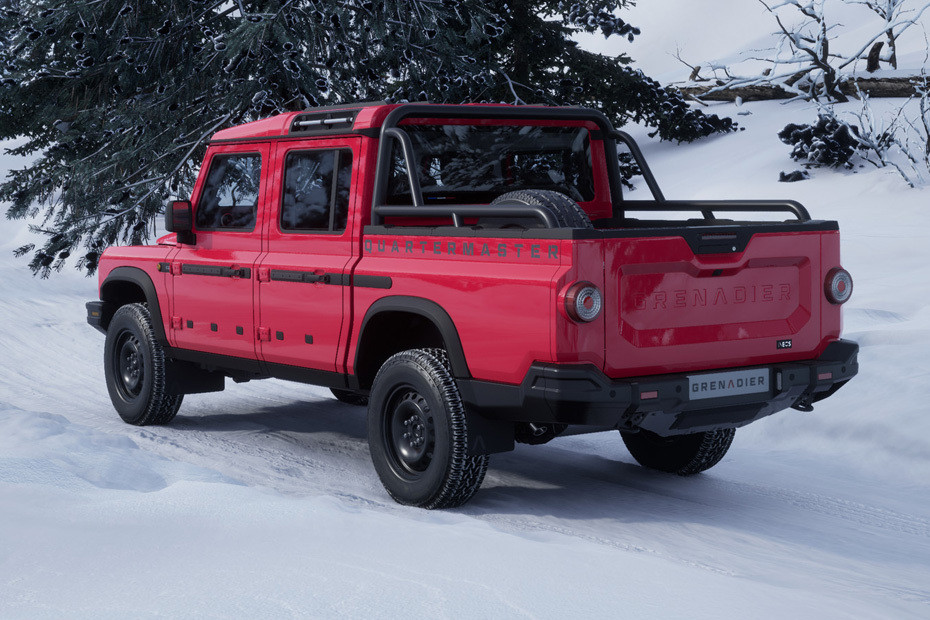 Rear Cross Side View of Ineos Grenadier Quartermaster in UAE