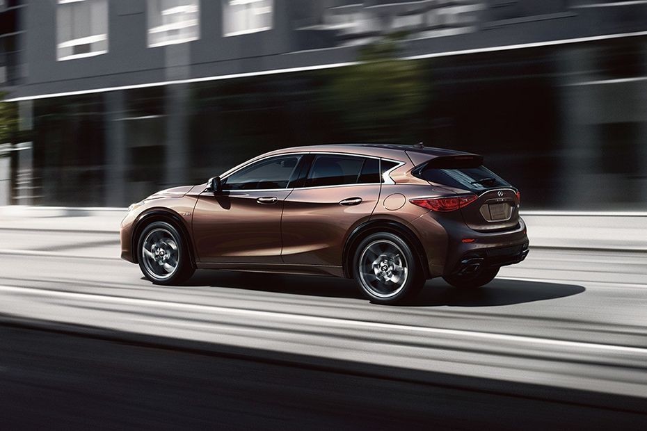 Rear Cross Side View of Infiniti Q30 in UAE