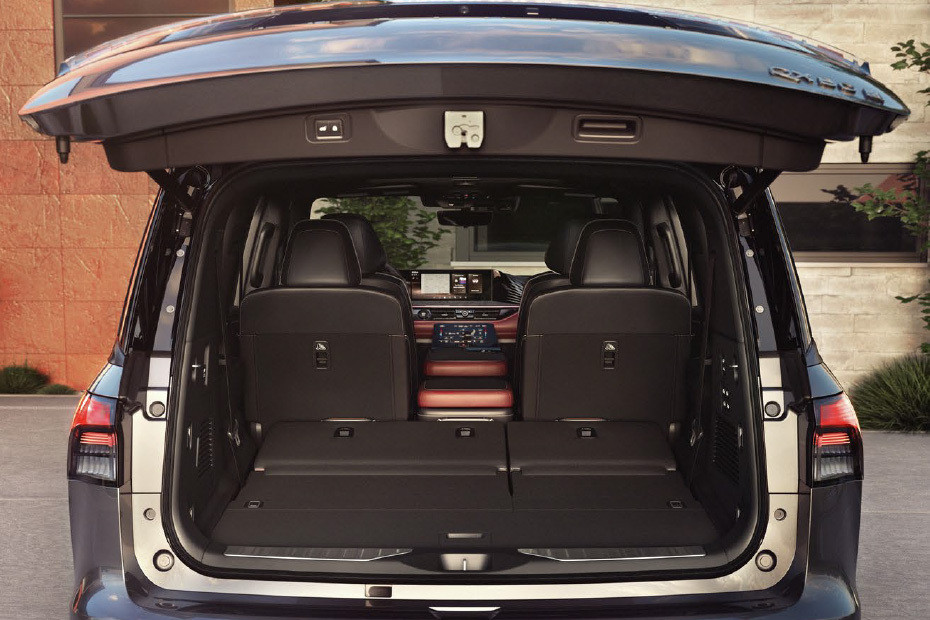 Trunk Open Closer View of QX80 in UAE