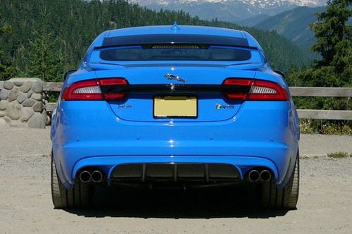 Full Rear View of Jaguar XFR S