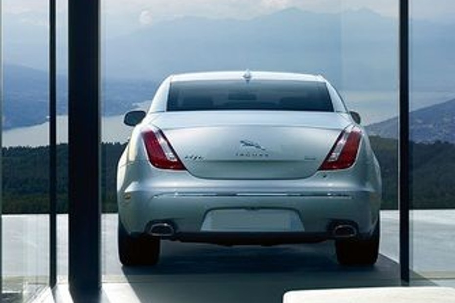 Full Rear View of Jaguar XJ Luxury SWB in UAE