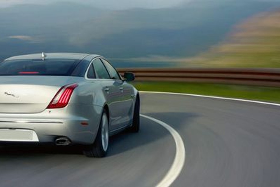 XJ Supersport LWB Rear angle view in UAE