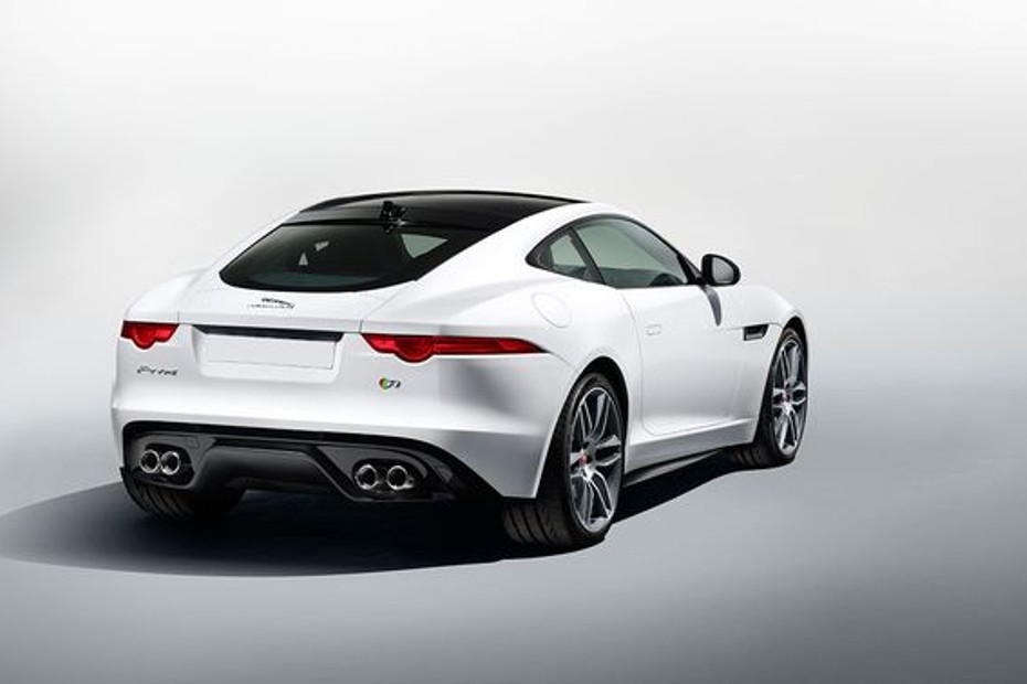 F Type R AWD Coupe Rear angle view in UAE