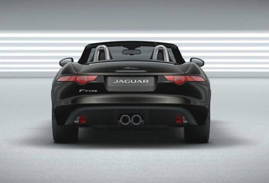 Full Rear View of Jaguar F Type S Convertible Full Rear View of Jaguar F Type S Convertible