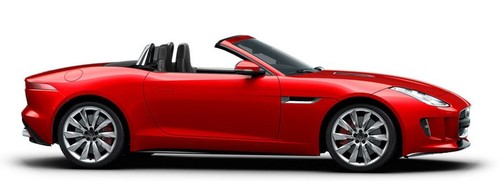 F Type R Convertible Side view