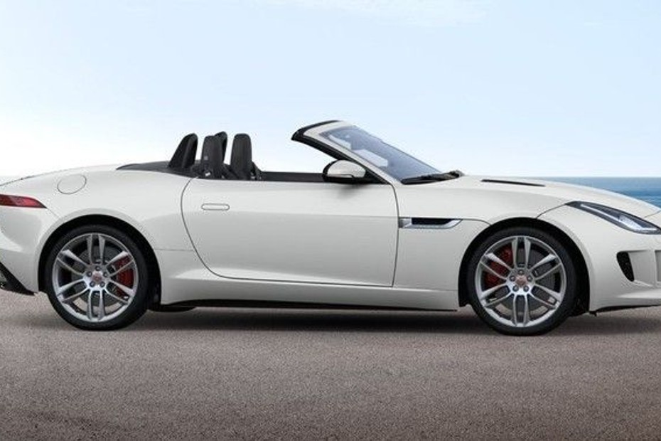 F-Type R AWD Convertible Side view in UAE