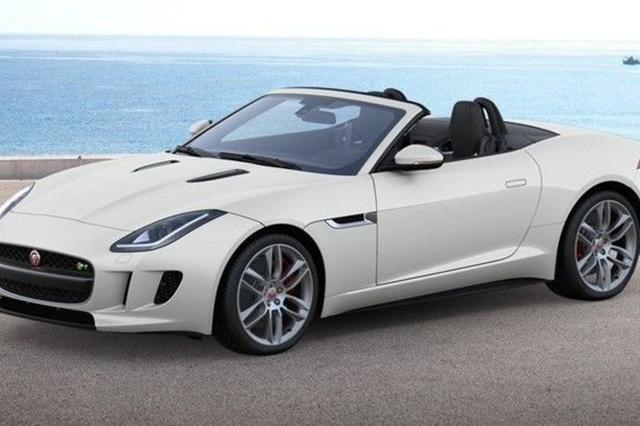 F-Type R AWD Convertible Side view in UAE