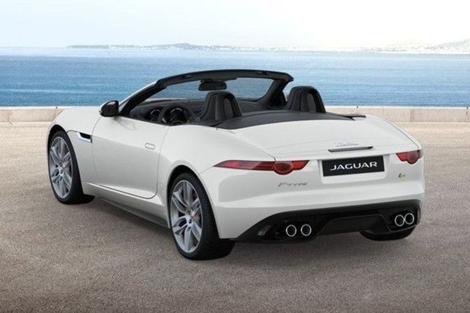 Rear Medium View of Jaguar F-Type R AWD Convertible in UAE