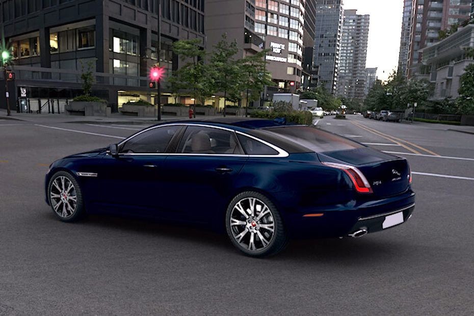 Rear Cross Side View of Jaguar XJ in UAE