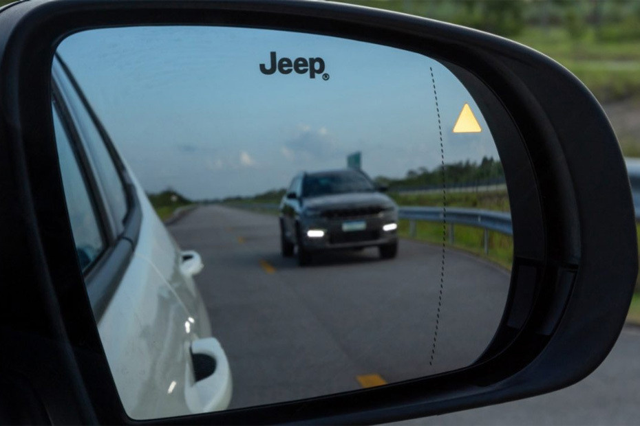 Jeep Commander Drivers Side Mirror Rear Angle in UAE