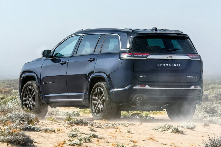 Rear Cross Side View of Jeep Commander