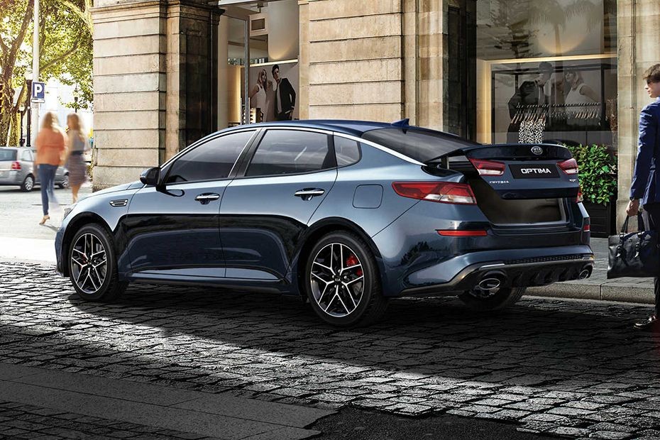 Rear Medium View of KIA Optima in UAE