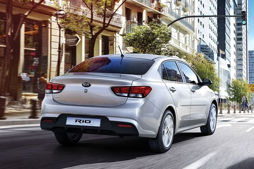 Rio 4-Door Rear angle view