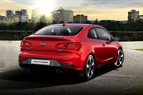 Cerato koup Rear angle view