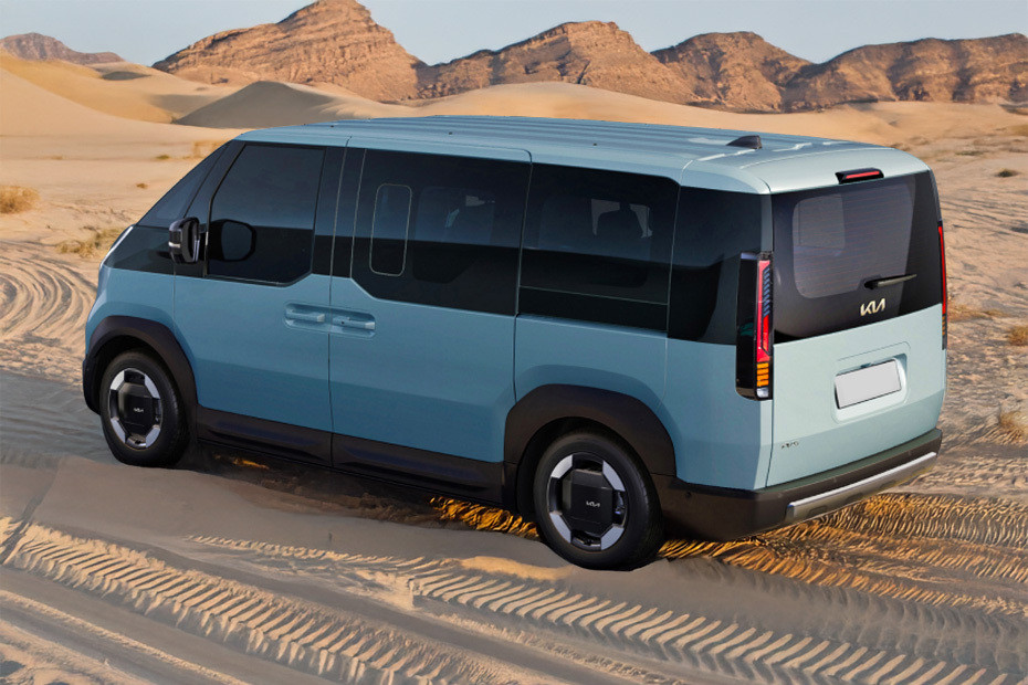 Rear Cross Side View of KIA PV5