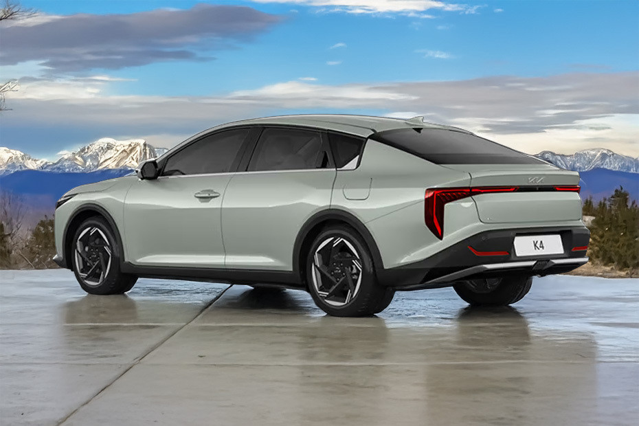 Rear Cross Side View of KIA K4 in UAE
