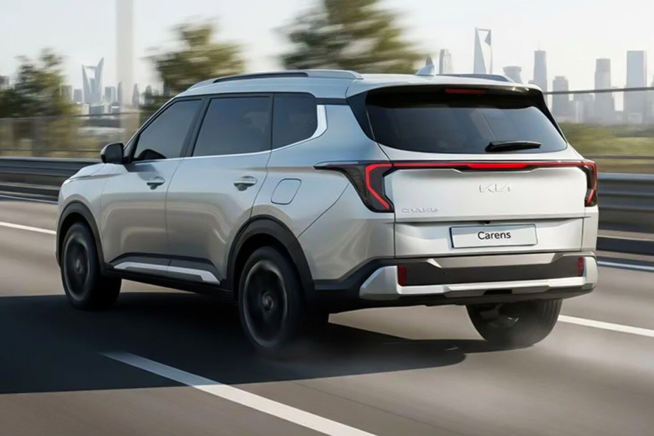 Rear Cross Side View of KIA Carens in UAE