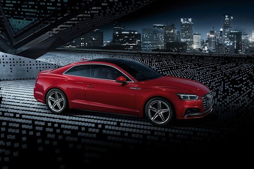 Audi A5 Coupe Front Cross Side View