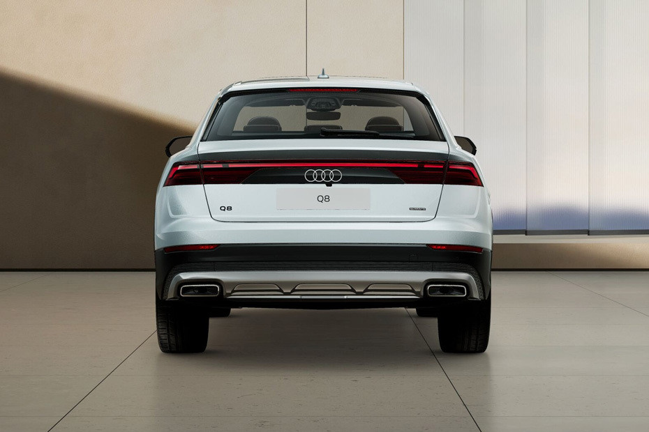 Full Rear View of Audi Q8 in UAE