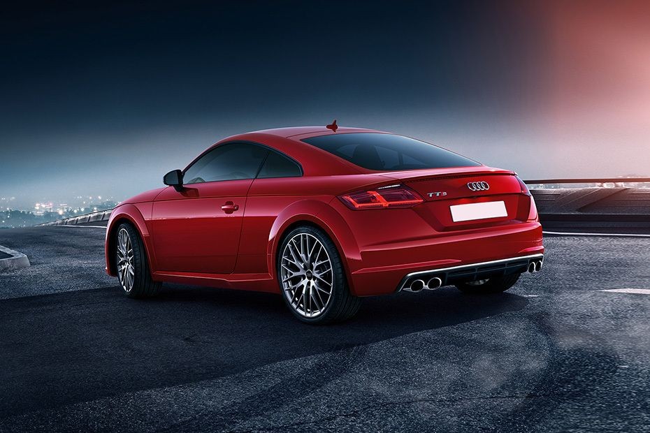 Rear Cross Side View of Audi TTS Coupe in UAE