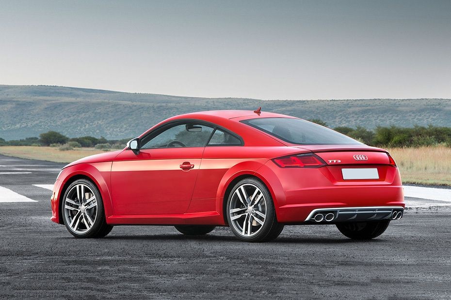 Rear Cross View of Audi TTS Coupe in UAE
