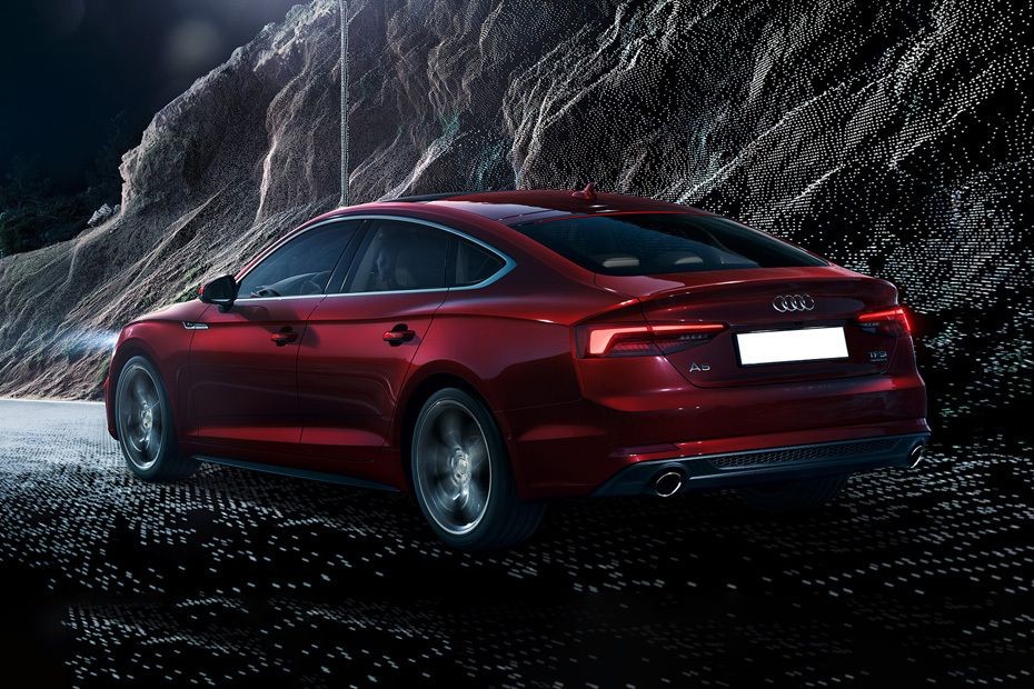 Rear Cross Side View of Audi A5 Sportback in UAE