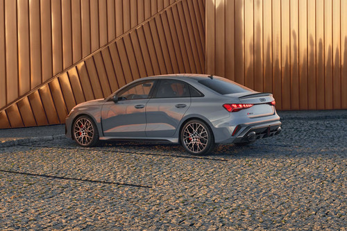 Rear Cross Side View of Audi RS3