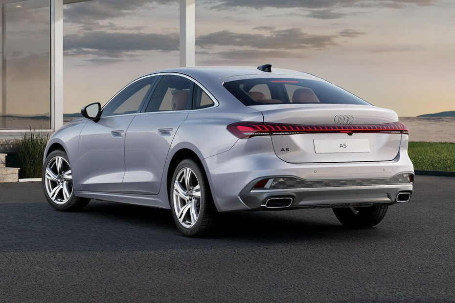Rear Cross Side View of Audi A5 Sedan in UAE