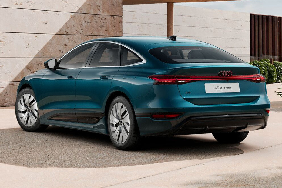 Rear Cross Side View of Audi A6 E-tron Rear Cross Side View of Audi A6 E-tron