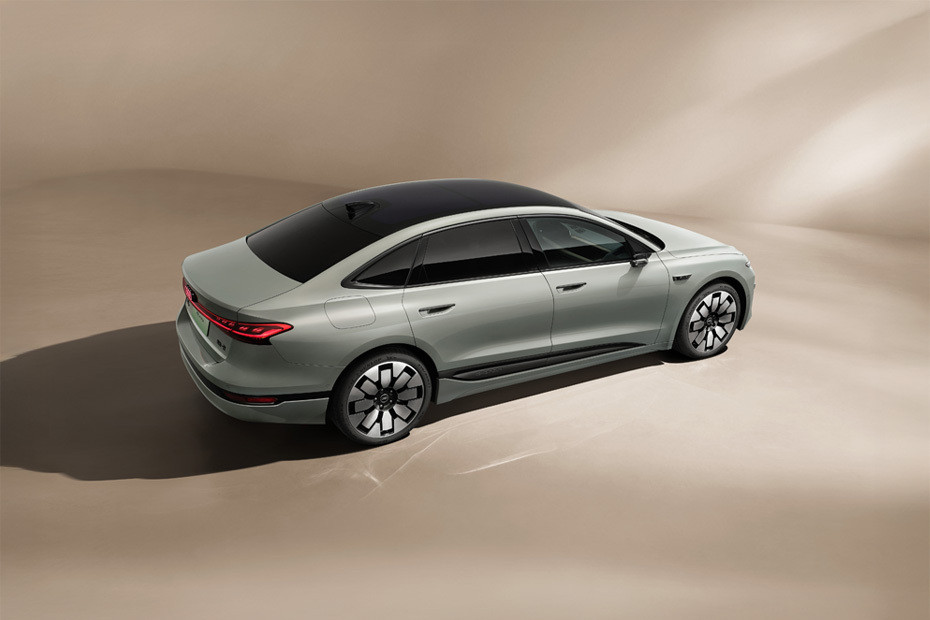 A6L e-tron Rear angle view in UAE