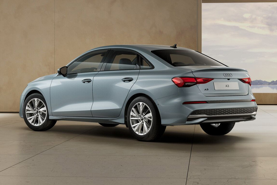 Rear Cross Side View of Audi A3 in UAE