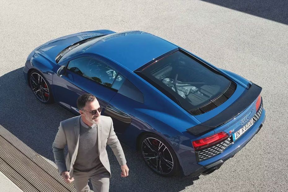 Top View of R8 Coupe in UAE