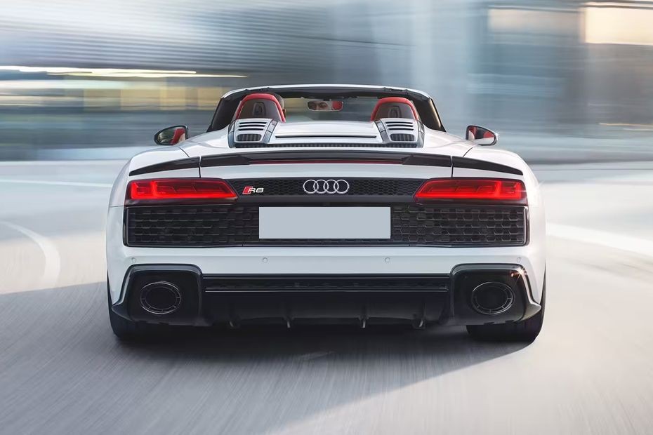 Full Rear View of Audi R8 Spyder in UAE