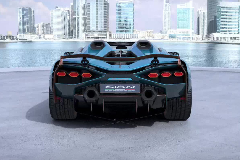 Full Rear View of Lamborghini Limited Series