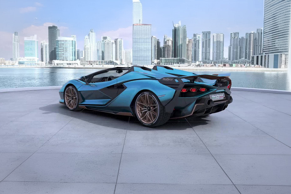 Rear Cross Side View of Lamborghini Limited Series