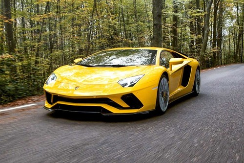 Lamborghini Aventador Front Angle High View