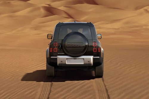 Full Rear View of Land Rover DEFENDER 130