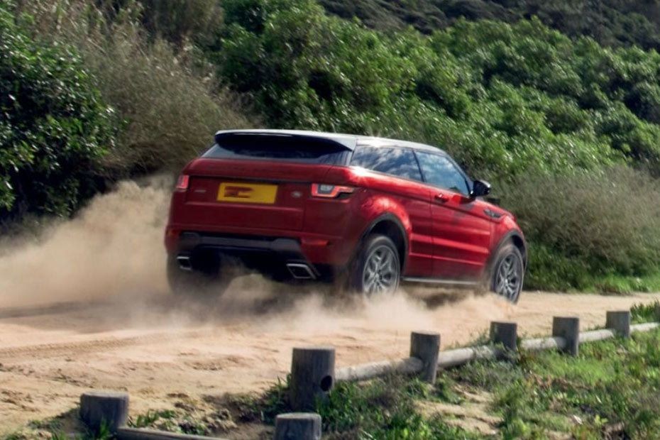 Range Rover Evoque 5 Door Rear Low Angle View in UAE